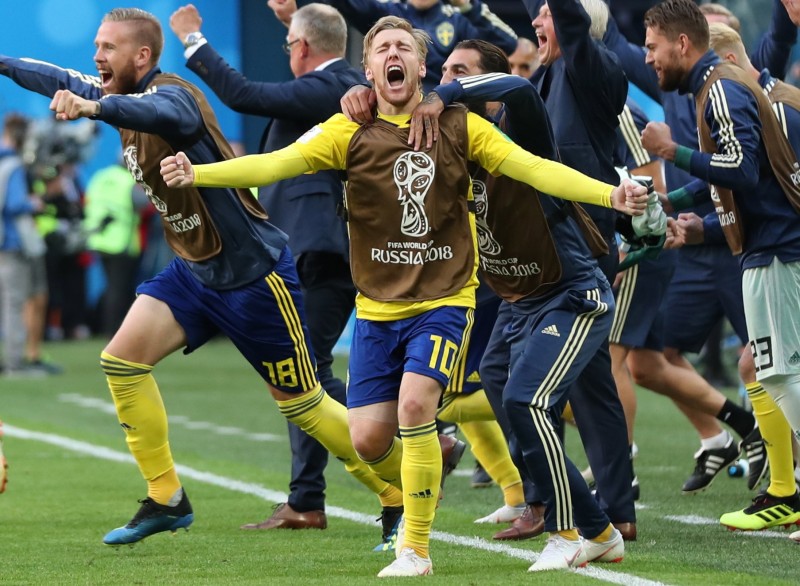 瑞典队在比赛中实力碾压对手，赢得胜利势不可挡的简单介绍